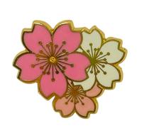 Washington DC Cherry Blossom Lapel Pin, White Pink, Metal, Enamel, White House Capitol Design, 1.12 Inch, Pink, 1 Inches