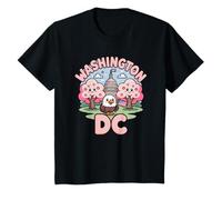 Washington DC Cherry Blossoms Cute Eagle Kids Souvenir T-Shirt