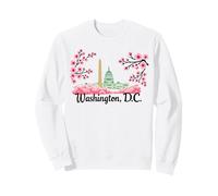 Washington DC Cherry Blossoms Souvenir Novelty Sweatshirt