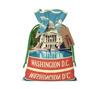 Washington Dc Drawstring Gift Bags Small Item Treats Wrapping Storage Bags Christmas Birthday Party Holiday