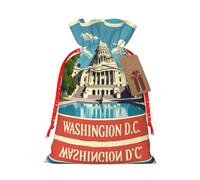 Washington Dc Drawstring Gift Bags Small Item Treats Wrapping Storage Bags Christmas Birthday Party Holiday