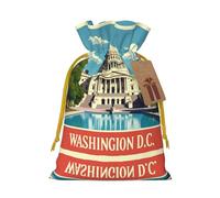 Washington Dc Drawstring Gift Bags Small Item Treats Wrapping Storage Bags Christmas Birthday Party Holiday