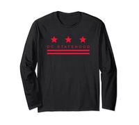 Washington DC Flag | DC Statehood Long Sleeve T-Shirt