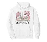 Washington DC Landmarks Cherry Blossoms Souvenir Pullover Hoodie
