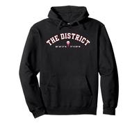 Washington DC Map Pointer The District GPS Coordinates DMV Pullover Hoodie