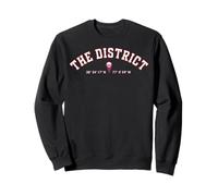 Washington DC Map Pointer The District GPS Coordinates DMV Sweatshirt