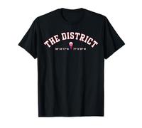 Washington DC Map Pointer The District GPS Coordinates DMV T-Shirt