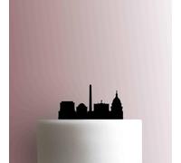 Washington DC National Mall Skyline - Acrylic Cake Topper 6 Inch Width/White