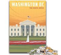 Washington DC Puzzles for Adults Teens 1000 Pieces, Toys Educational Games Stress Relieving Wishlist with Santa Claus 1000pcs (26x38cm)