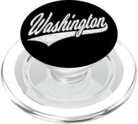 WASHINGTON DC VARSITY SCRIPT CLASSIC SPORTY JERSEY STYLE PopSockets PopGrip for MagSafe