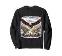 Washington Eagle Mountain Wilderness State Pride Art Sweatshirt
