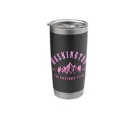 Washington Evergreen State Mountains PNW Vintage Pride Stainless Steel Insulated Tumbler