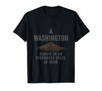 Washington Evergreen State of Mind Mount Rainier Graphic T-Shirt