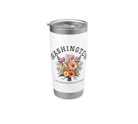 Washington Evergreen State PNW Vintage Pride Stainless Steel Insulated Tumbler