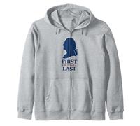 Washington First But Not Last President Silhouette Zip Hoodie