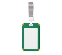 Washington Flag Id Badge Holder with Detachable Neck Strap, Waterproof Vertical Name Card Holders, for Nurse Students Teachers Staff
