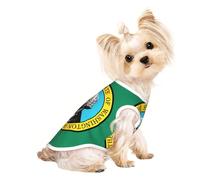 Washington Flag Print Dog Shirt Summer Pet T-Shirts Stretchy Cats Dogs Tee Shirt Sleeveless Tank Top Dog Vest