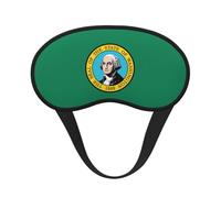 Washington Flag Print Eye Mask for Sleeping Light Blocking Nap for Travel Yoga Camping Night Rest