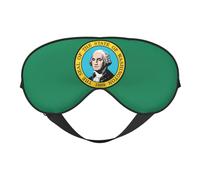 Washington Flag Print Eye Mask,Silk-Like Sleep Mask,Night Sleeping Mask for Men Women,for Sleep Relaxation
