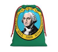 Washington Flag Print Gift Stylish Bags Holiday Parties Wedding Favors Candy Wrapping Storage Reusable