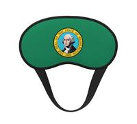 Washington Flag Print Sleep Mask Soft Cover Eye No Pressure for Sleeping, Eye Masks for Side Sleepers