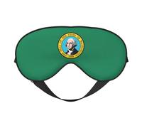 Washington Flag Print Sleeping Eye Cover Eyeshade for Men Women Plane Travel Nap Night Sleeping