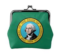 Washington Flag Print Versatile Coin Purse Exquisite Mini Wallet Cute Change Pouch for Any Occasion
