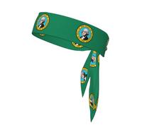 Washington Flag Sports Head Tie Beach Summer Tropical Tie Sweatband Headband Men Women Elastic Moisture for Running