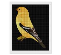 Washington Goldfinch Birds Diamond 5D Painting Kits for Adult Beginners Square Full Drill DIY Wall Art Craft Decor Gift 16"x20"