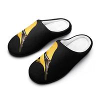 Washington Goldfinch Birds Men's Cotton Slippers Winter Warm Slip-on House Shoes with Anti-Skid Rubber Sole 13-14(46-47)