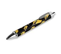 Washington Goldfinch Birds Retractable Ballpoint Pens 0.5mm Fine Black Inks Roller Smooth Writing Office Supplies 1 PCS