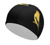 Washington Goldfinch Birds Unisex Swimming Cap Elastic Comfort Shower Caps Fits All Hair Swim Accessories