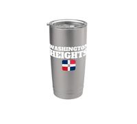 Washington Heights Dominican Flag New York Stainless Steel Insulated Tumbler