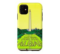 Washington Monument Algae Satire Retro Pop Art Graphic Case for iPhone 11