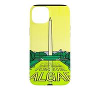 Washington Monument Algae Satire Retro Pop Art Graphic Case for iPhone 15 Plus