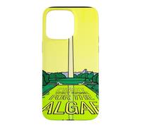 Washington Monument Algae Satire Retro Pop Art Graphic Case for iPhone 15 Pro Max