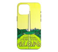 Washington Monument Algae Satire Retro Pop Art Graphic Case for iPhone 16 Pro Max