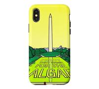 Washington Monument Algae Satire Retro Pop Art Graphic Case for iPhone X/XS