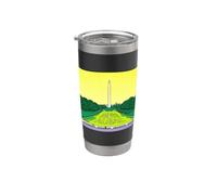 Washington Monument Algae Satire Retro Pop Art Graphic Stainless Steel Insulated Tumbler