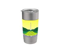 Washington Monument Algae Satire Retro Pop Art Graphic Stainless Steel Insulated Tumbler