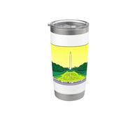 Washington Monument Algae Satire Retro Pop Art Graphic Stainless Steel Insulated Tumbler