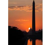 Washington Monument at Sunset Hardcover Journal: 300 pages lined