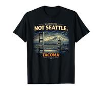 Washington Not Seattle Tacoma Graphic Skyline Illustration T-Shirt
