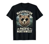 Washington PNW Pacific Northwest Bear Vintage Souvenir T-Shirt