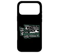 Washington Seattle Cute Map Tacoma Kennewick Forks Spokane Case for iPhone 17 Pro Max