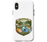 Washington Souvenir State Symbols Apples Onions Novelty Case for iPhone X/XS
