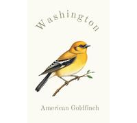 Washington State Bird, American Goldfinch (Spinus tristis salicamans) Notebook, Journal for Men, Women, Young Adults, Teens, Kids, Gift for Bird ... 120 White Lined Pages, 6"x9", Eco-Friendly