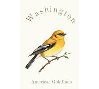Washington State Bird, American Goldfinch (Spinus tristis salicamans) Notebook, Journal for Men, Women, Young Adults, Teens, Kids, Gift for Bird ... 120 White Lined Pages, 6"x9", Eco-Friendly
