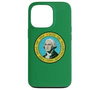 WASHINGTON STATE FLAG THE EVERGREEN STATE Case for iPhone 13 Pro