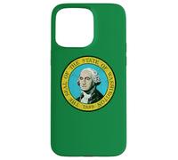 WASHINGTON STATE FLAG THE EVERGREEN STATE Case for iPhone 15 Pro Max